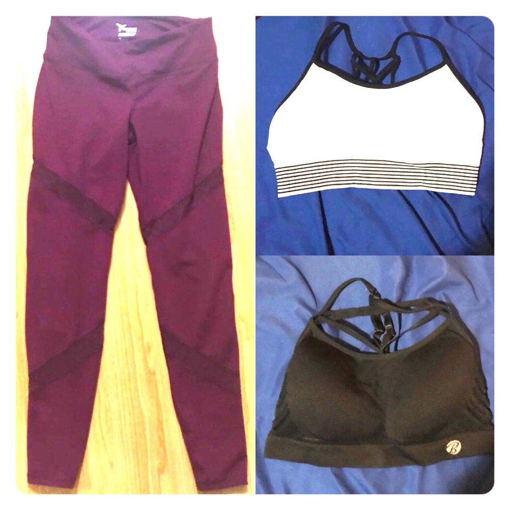 Workout bundle-2 sports bras + 1 pair of leggings